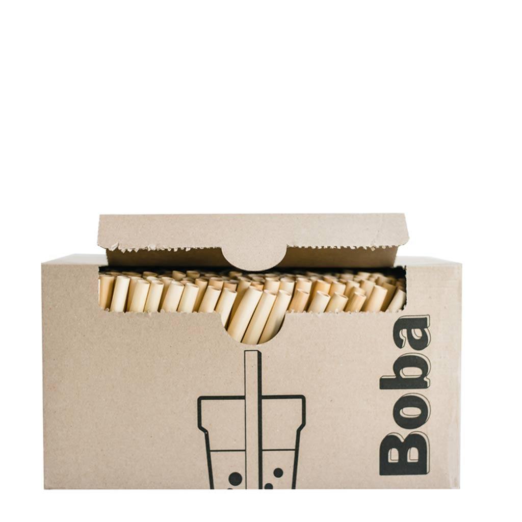 500 box of biological boba size reed straws