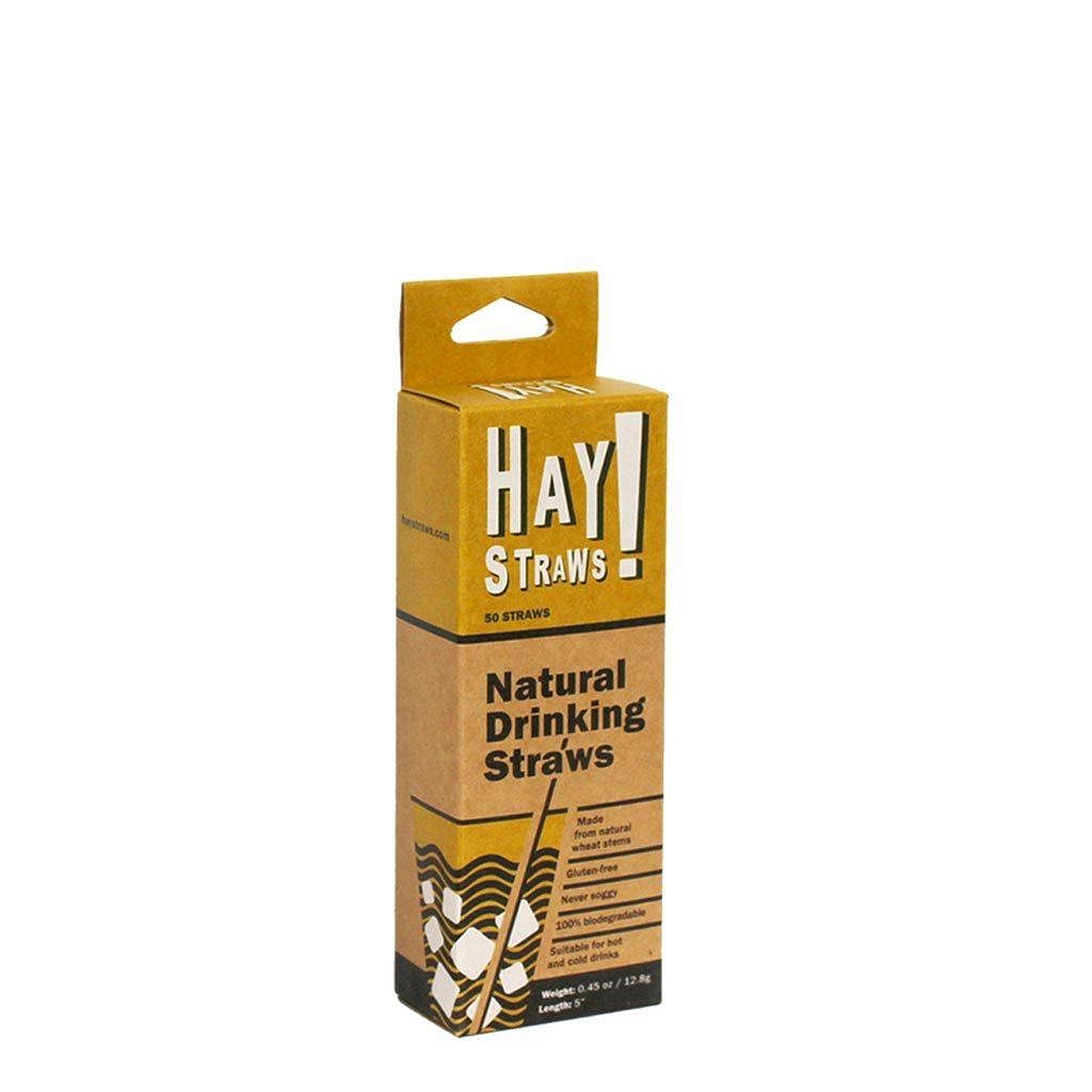 Caja de 50 unidades de tamaño cóctel natural hay straws