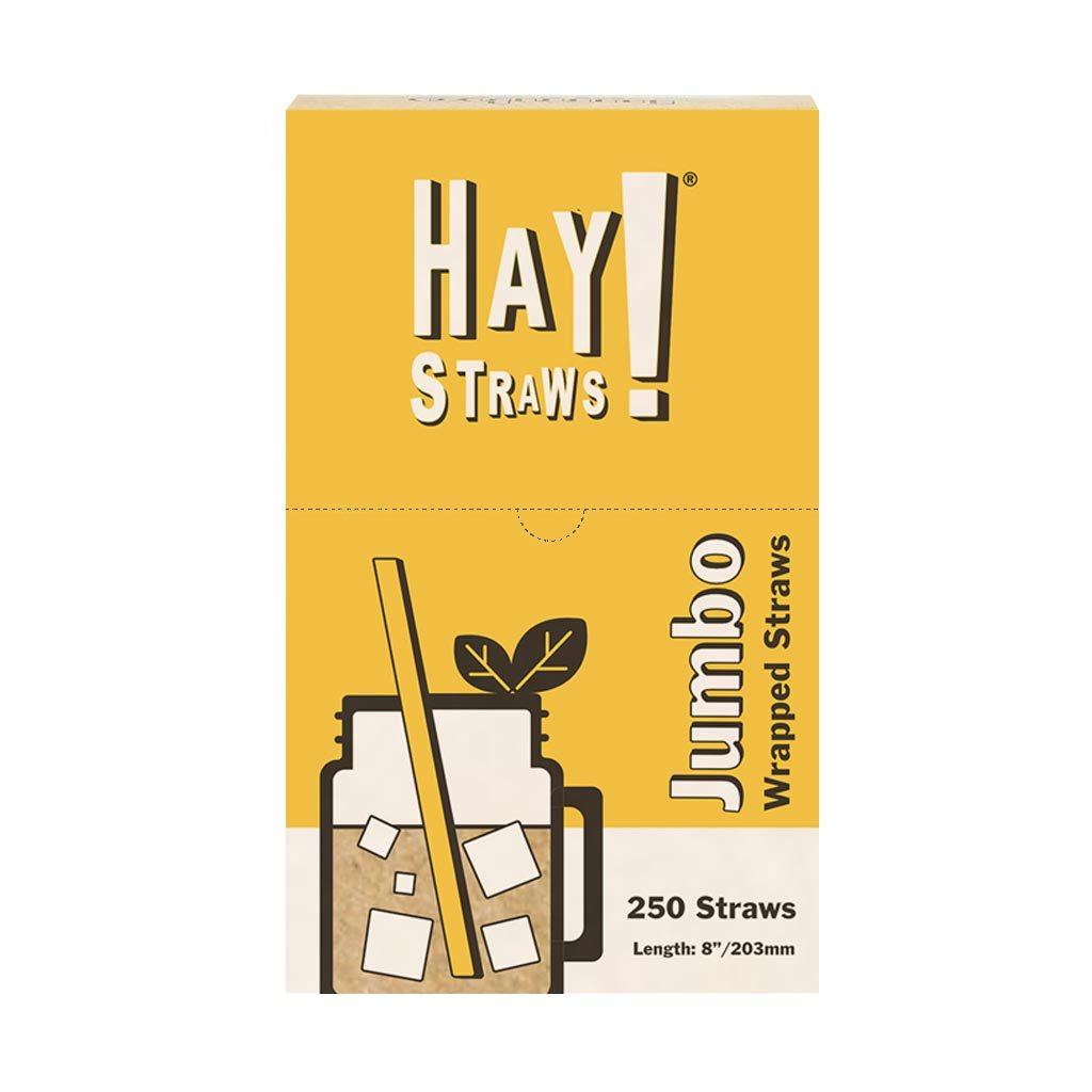 Hay! Straws | 15 Pack Jumbo 8 Drinking Straws | Great for Smoothies