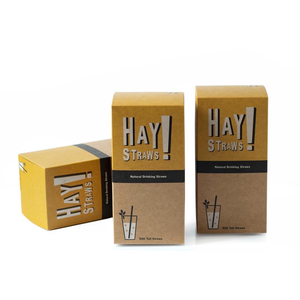 3x 500 caja de tamaño natural tall  hay straws