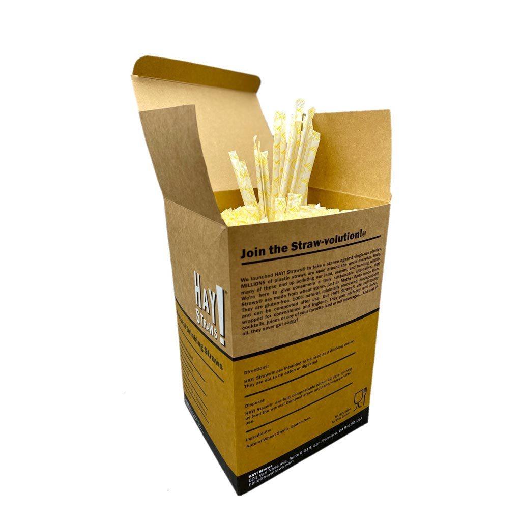 Long Drink Straws wrapped Tall 7.75