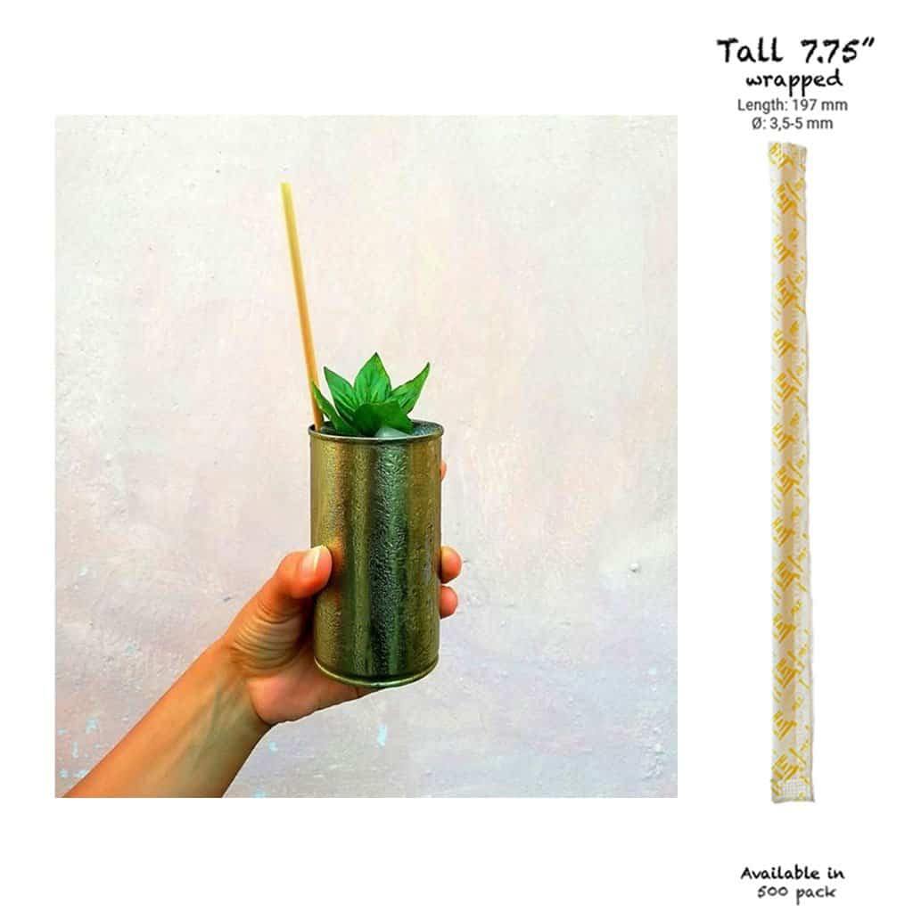 StrawZ-Haystraws-tall-7.75_-wrapped-paille dans la tasse